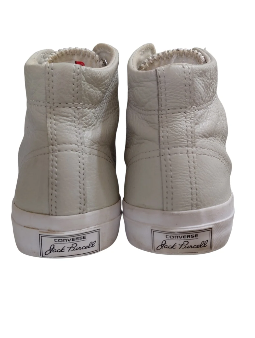 Converse High-Top Sneakers in Off-White/Light Gray - Picture 7 of 10